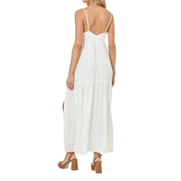 NWT! L*Space Victoria Coastal Beachy Maxi Dress in Cream - Size Large - Picture 6 of 12